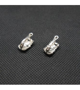 E000783 Genuine Sterling Silver Earrings Solid Hallmarked 925 Handmade 
